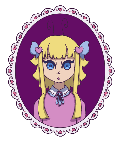 Harpy blinking in a frame